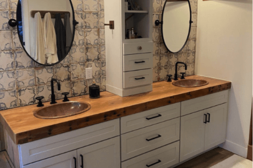 Farmhouse Shaker Vanity Design With Rustic Flare