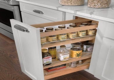 Kitchen Storage Cabinets — The Best Pot Rack and Cabinet Organizers!