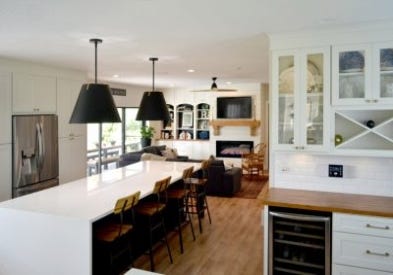 Modern Kitchen with Large Island