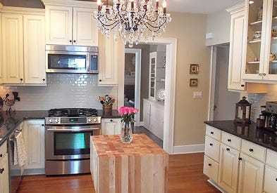 Johnson City, New York kitchen renovation features CliqStudios Decorative Painted White cabinets