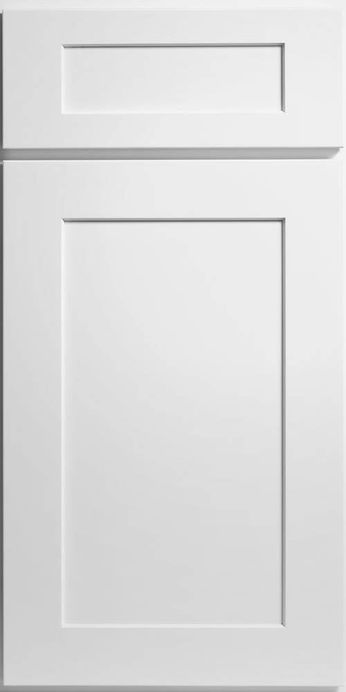 CliqStudios Shaker style cabinet in white. CliqStudios Shaker style cabinet in white.