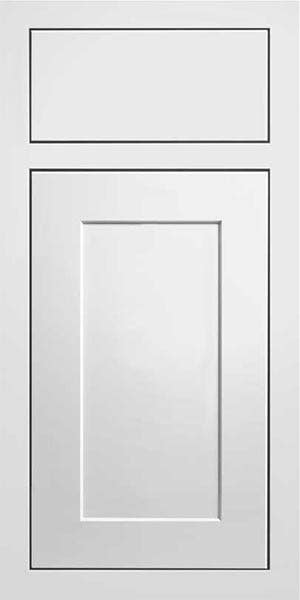 CliqStudios Shaker Inset cabinet in white. CliqStudios Shaker Inset cabinet in white.