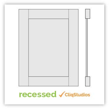 recessed panel cabinet door