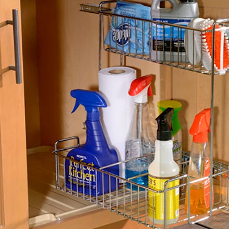 How do I clean and maintain my kitchen cabinets