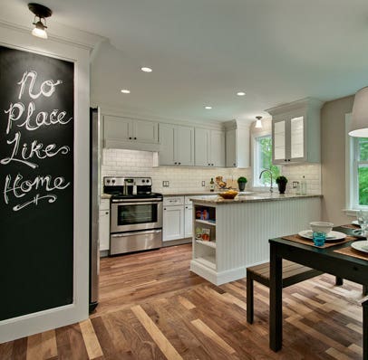 White kitchen remodel by Simone Development