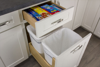 Keep a Tidy and Organized Kitchen with Trash and Recycling Bins Out of Sight
