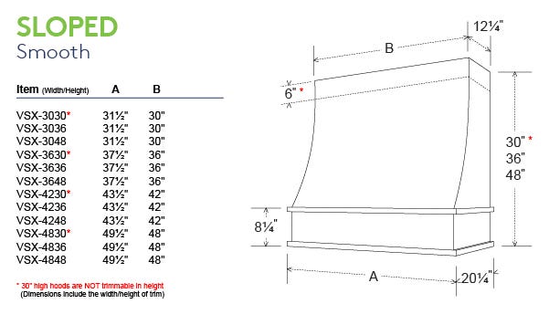 Sloped Smooth Raw Flat Trim Sloped Smooth Raw Flat Trim