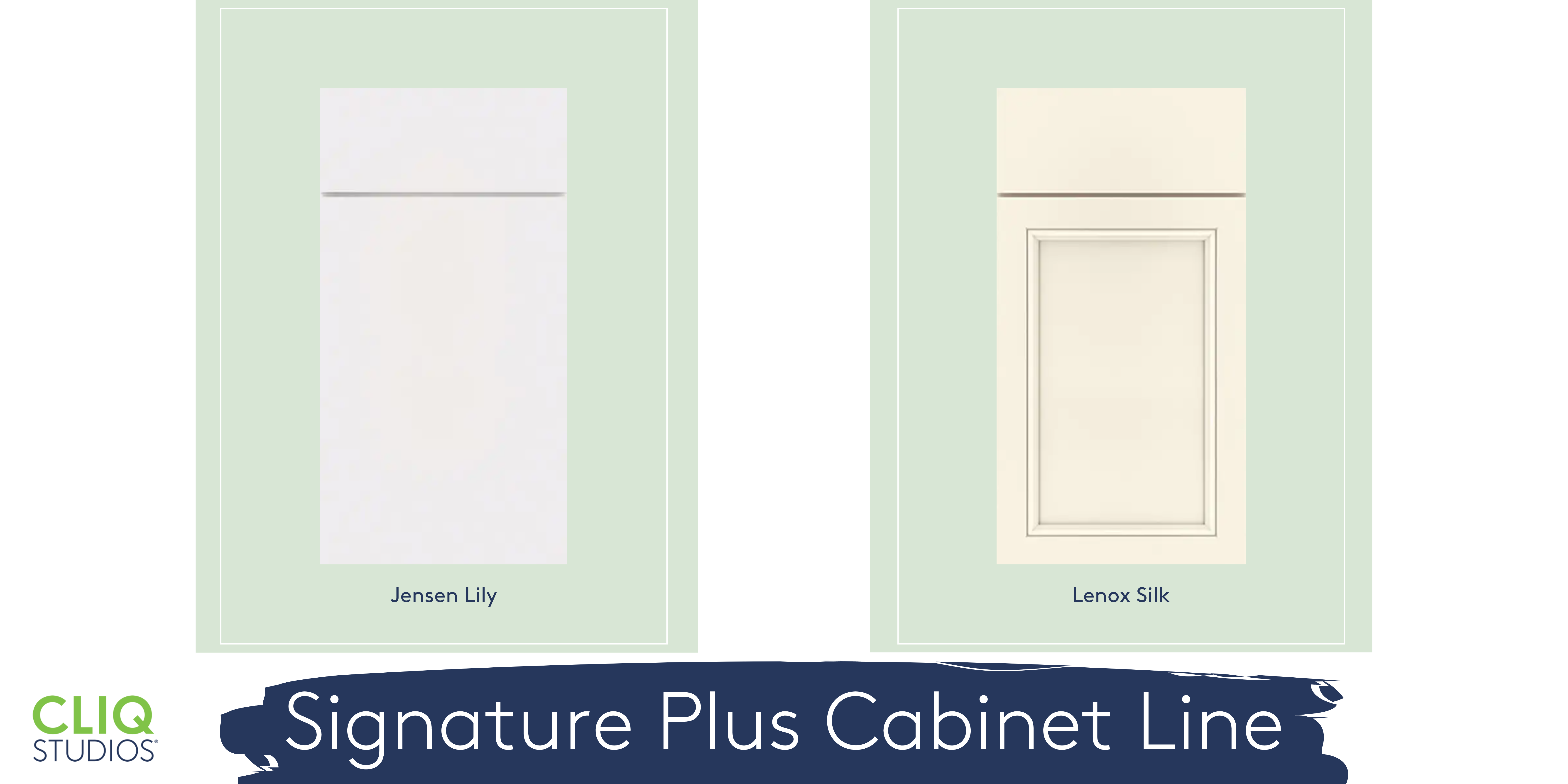 CliqStudios white painted Signature Plus kitchen cabinet finish banner CliqStudios white painted Signature Plus kitchen cabinet finish banner