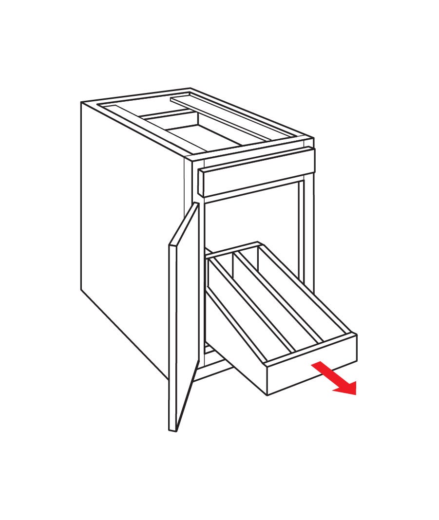 Roll-out tray divider base kitchen cabinet Roll-out tray divider base kitchen cabinet
