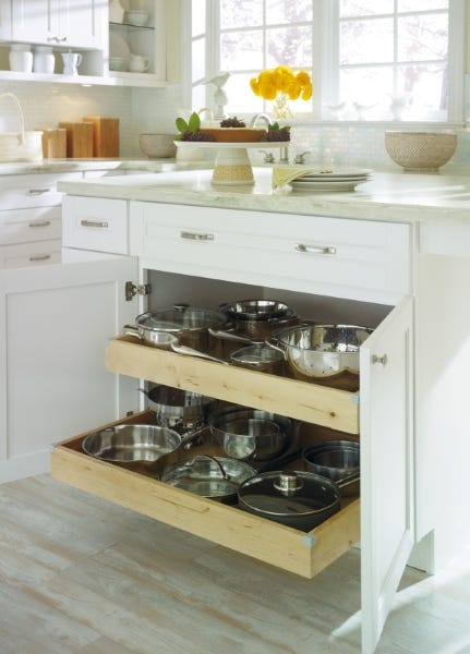 Kitchen Cabinet Pull Out Storage Organizer by CliqStudios.com