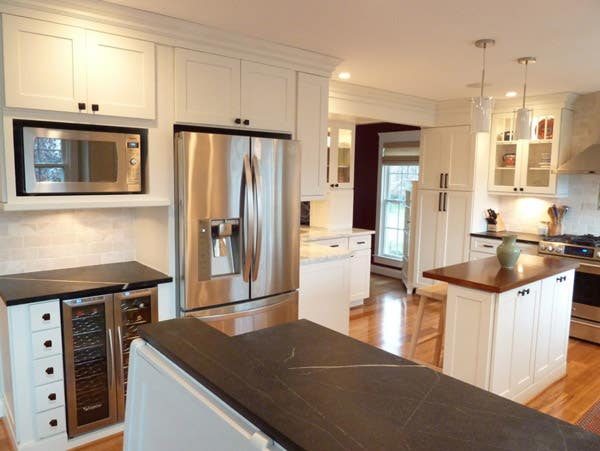White Shaker Kitchen Refrigerator White Shaker Kitchen Refrigerator