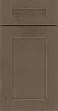 Ash-brown shaker kitchen cabinet door style