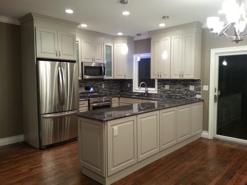 Centereach New York kitchen renovation features CliqStudios Decorative Painted White cabinets Centereach New York kitchen renovation features CliqStudios Decorative Painted White cabinets