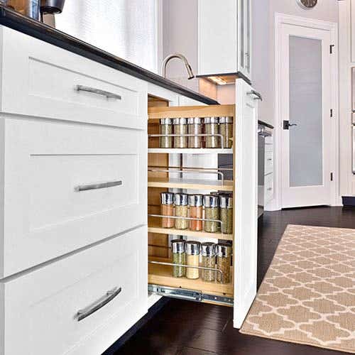 Kitchen Cabinet Pull Out Storage Organizer by CliqStudios.com