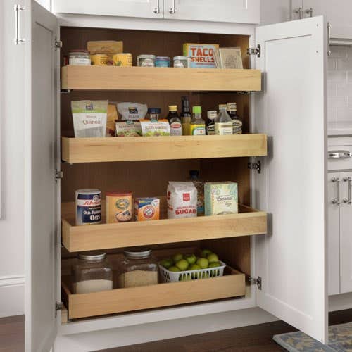 Kitchen Storage: Pull Out Pantry Shelves (DIY)