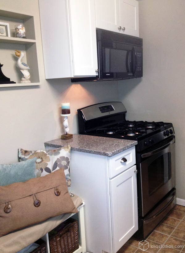 Kitchen Range Cabinetry Area