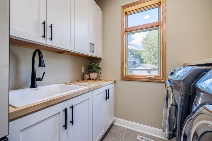 White shaker laundry room cabinets White shaker laundry room cabinets