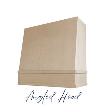 Angled Wood Hood Angled Hood