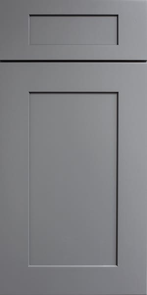 Medium gray shaker cabinet door