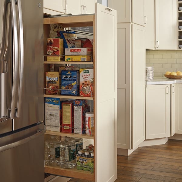 Spice pull-out kitchen cabinet