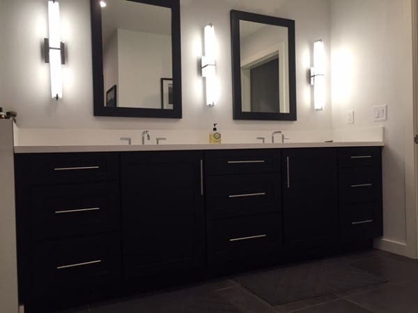 black shaker vanity in southern california contemporary craftsman home black shaker vanity in southern california contemporary craftsman home