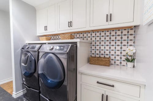 White inset laundry room cabinets White inset laundry room cabinets